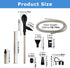 Waylenbo 80GPH 5-80 200cm Small Fish Aquarium Gravel Cleaner Kit - Manual Strong Suction Gravel Vacuum for Aquarium