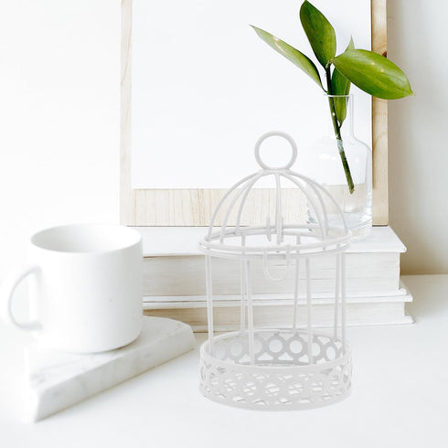 3pcs Mini Birdcage Ornament, Metal Wire Bird Cage for Desktop Storage, Miniature Hanging Decoration
