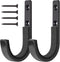 Gun Rack Storage Hooks for Rifles, Shotguns, Wall Mount Hangers with Soft Padding