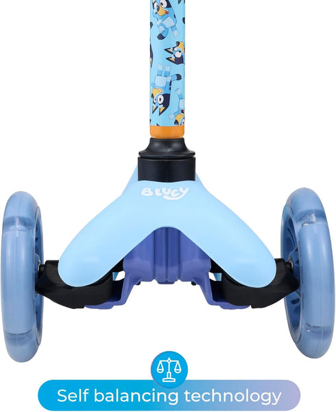 Self Balancing Kick Scooter - Light Up Wheels, Extra Wide Deck, 3 Wheel Platform for Kids & Toddlers (Ages 3+)