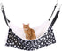 Pet Cage Hammock - Round Dot Tower Zebra Leopard Pattern Warm Hanging Bed, Soft Plush Cotton for Cat Cage
