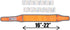 Hi-Vis Dog Cooling Collar, Orange Reflective Re-Freezable Ice Collar (Medium)