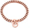 Rose Gold Dog Chain Collar, 11mm/15mm/19mm Stainless Steel Cuban Link for Small Medium Large Dogs (11mm, 14 inch)