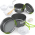 ACAGALA Portable Outdoor Tableware Camping Cookware 2-3 People Multifunctional Portable Cooking Set for