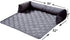 Brilliant Sunshine Premium Grey Silky Velvet Pet Sofa Bed, Waterproof Washable Couch Protector with Removable Bolster