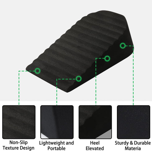 Squat Wedge Block by SEWD, Non-Slip Slant Board for Elevated Heel Squats, Perfect for Reverse Step Ups