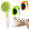 2PCS Pet Knotting Comb with 1PC Cat Brush, Dog Brush with Release Button for Shedding, Jaxbo Grooming Tool for Dogs and