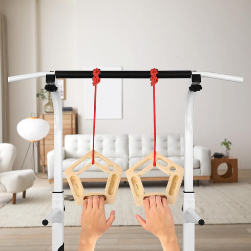 ZEMBSOYA Rock Climbing Training Board, Portable Fingerboards with Ropes, Professional Climbing Boards for Pull-up Grip