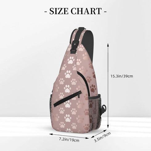 Stylish Sling Bag for Women Men, Casual Backpack Crossbody Chest Shoulder Bag for Gym Sports Travel Hiking