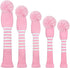 Scott Edward Golf Headcover Set of 5 PCS, Driver Wood Cover *1, Fairway Wood Cover *2, Hybrid Cover *2 with Rotating