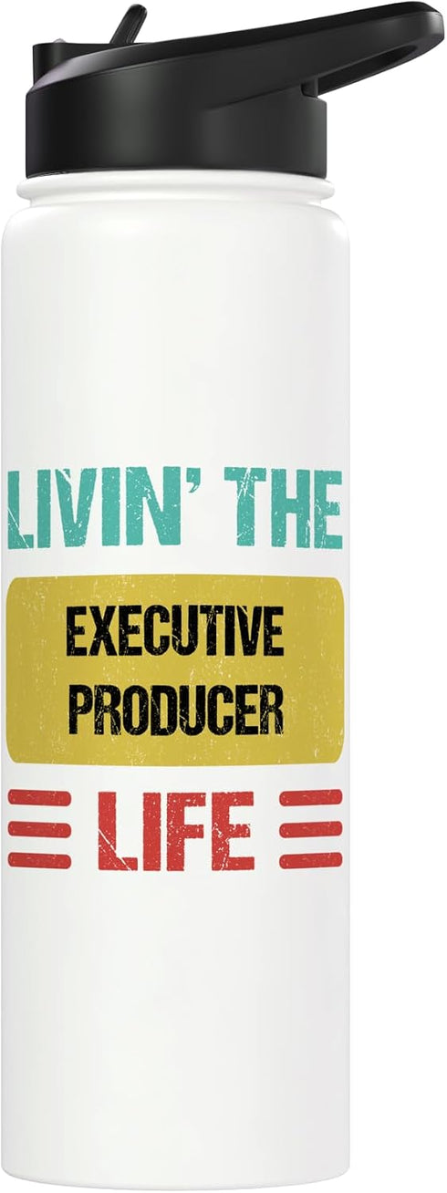 Executive Producer Shirts & Gifts Executive Producer Stainless Steel Insulated Water Bottle