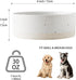 Oslo Ceramic Dog Bowl - 6'' Heavy Duty Non-slip Dog Food Water Bowl for Medium and Large Dogs, Dishwasher Safe (30Oz,