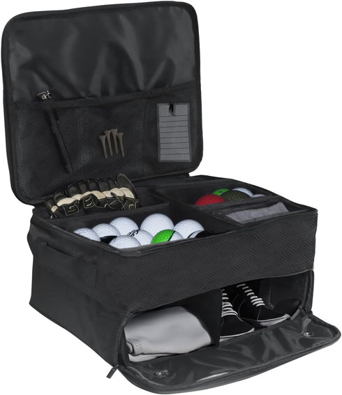Trademark Innovations Golf Trunk Organizer for Car, Separate Golf Shoe Compartment