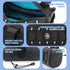 WOTOW Waterproof Bike Handlebar Bag with Large Reflective Area & Strips, Front Pouch with Waterproof Zipper