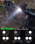 Victoper High Lumens Bike Light, Super Bright USB Rechargeable Headlight & Tail Light Set for Night Riding