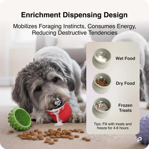 Frozen PiFi Interactive Dog Toys for Small Dogs, Treat Dispensing Dog Toy for Wet, Dry & Treats, Slow Feeder & BPA-Free
