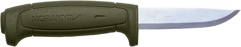 Morakniv Craftline Basic 511 Utility Knife, 3.6-Inch High Carbon Steel Fixed Blade with Combi-Sheath