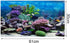 Fish Tank Poster Coral Aquarium Background Underwater Poster Tank Background Stickers for Fish Tank 61 * 30