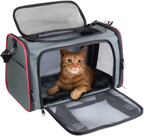 GOOPAWS Soft-Sided Kennel Pet Carrier for Small Dogs, Cats, Puppy, Airline Approved Cat