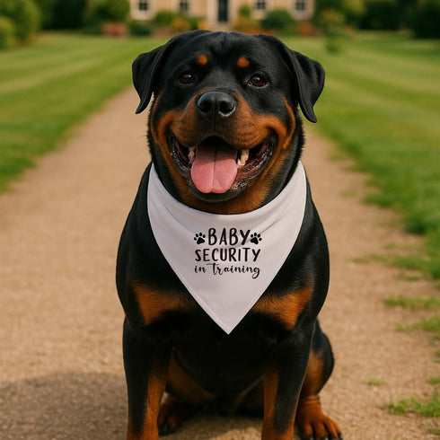 YJIKRTVT Baby Security in Training Dog Bandana, Adjustable Triangle Dog Scarf, Dogs Pregnancy Announcement Bandana