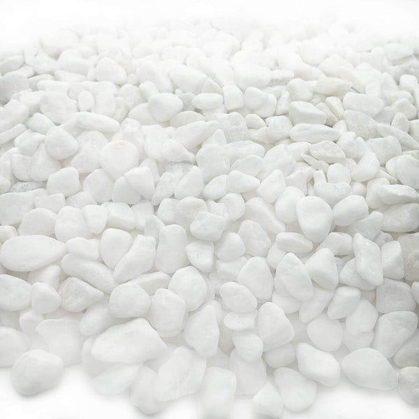 Aquarium Decorative Sands - White Gravel Pebbles for Aquariums & Terrarium Landscape, 2 Pounds