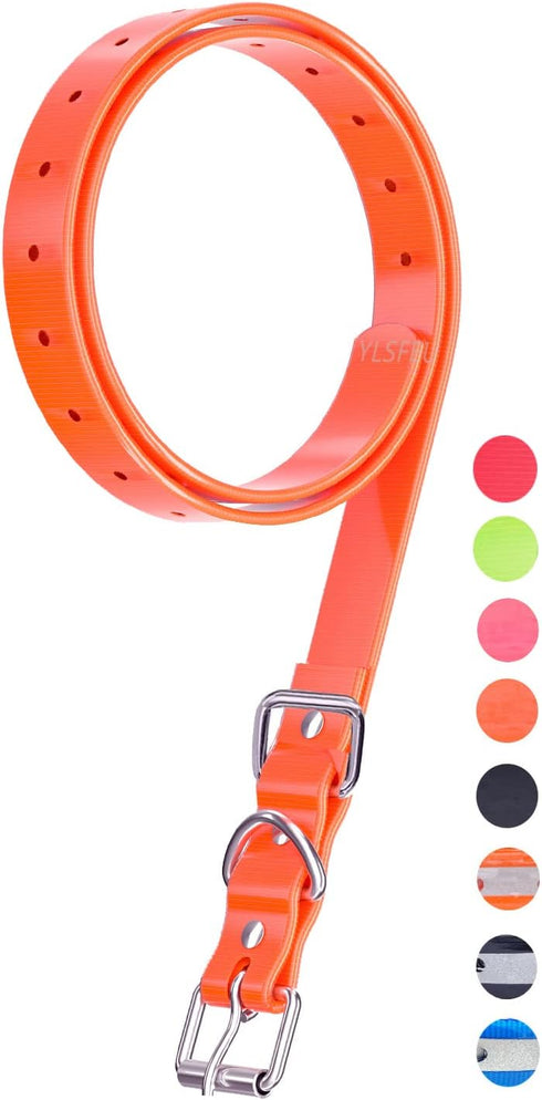 Dog Collar Strap for Most Electronic Training Shock Collar Receivers, Adjustable Durable Waterproof Odorless 3/4 Inch
