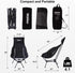 Backpacking, Wildhiker Portable Compact Folding Camping Chairs Lightweight High Back with Pillow, Deep Recline