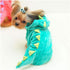 SEIS Dog Dinosaur Suit Halloween Costume, Pet Dino Hoodie for Small and Medium Dogs, Winter Warm Clothing (Green)