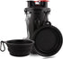 Dog Travel Water Bottle with Collapsible Bowls, 2 in 1 Pet Food Container for Outdoor Activities