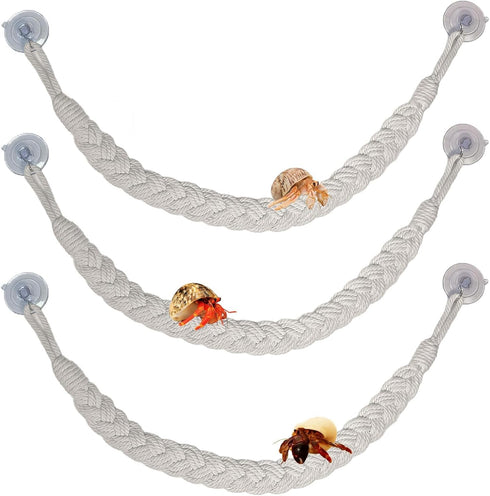 kathson Snake Climbing Toys, Corn Snake Enrichment Toys Rope Ladder, Hermit Crab
