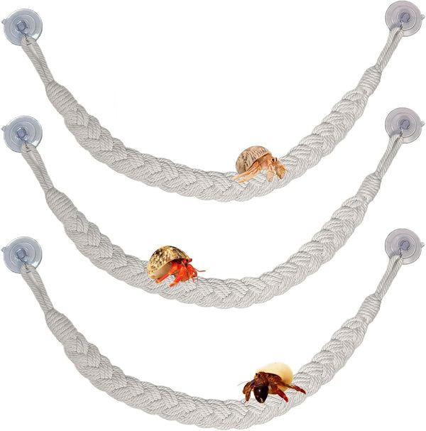 kathson Snake Climbing Toys, Corn Snake Enrichment Toys Rope Ladder, Hermit Crab