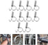10PCS Metal Finger Spring Latch Hook for Fixing Pet Cage Door for Rabbit Cages, Bunnies, Hamsters