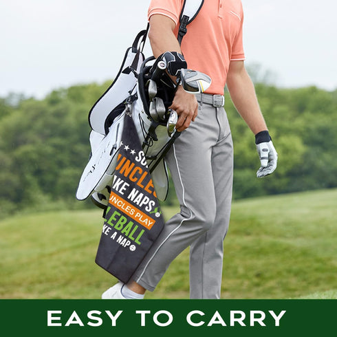 Some Uncles Take Naps Real Uncles Play Polyester Cotton Blend Printed Sport Towel, Funny Pickleball Accessories