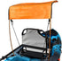 Sun Shade Canopy for Kayak Boat Canoe, Waterproof Awning Top Cover for Outdoor Fishing, Orange