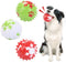Vehomy Christmas Squeaky Dog Toys, 3Pcs Spicy Chewing Balls with Snowflake Pattern for Small Medium Large Dogs