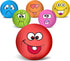 Coricorsu 3.14" Squeaky Dog Toys Funny Smile Face Chewing Latex Rubber Soft Fetch
