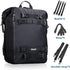 Rhinowalk 20L Motorcycle Tail Bag - Waterproof Motor Travel Luggage, Black Rear Rack Trunk Storage