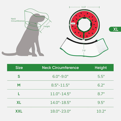Sponge Dog Cone Collar, Dog Recovery Collar Alternative with Detachable High Clear Shield, Adjustable Soft Neck Cone