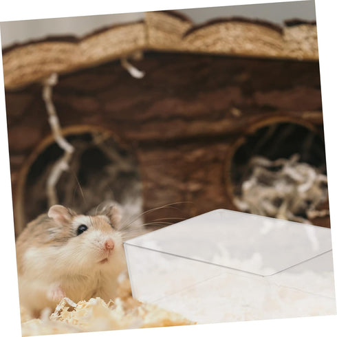 Ipetboom Compact Hamster Sand Bath Toy - Reusable Bath Tub for Small Pets