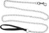 Heavy Duty Dog Leash 6ft, Metal Pet Lead with Stainless Steel Links for Medium Large Dogs (Black)