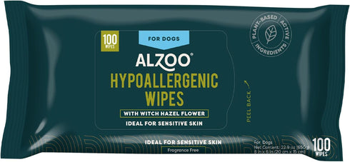 Grooming Hypoallergenic Wipes for Dogs, 100 Count with 100% Plant-Based Active Ingredients