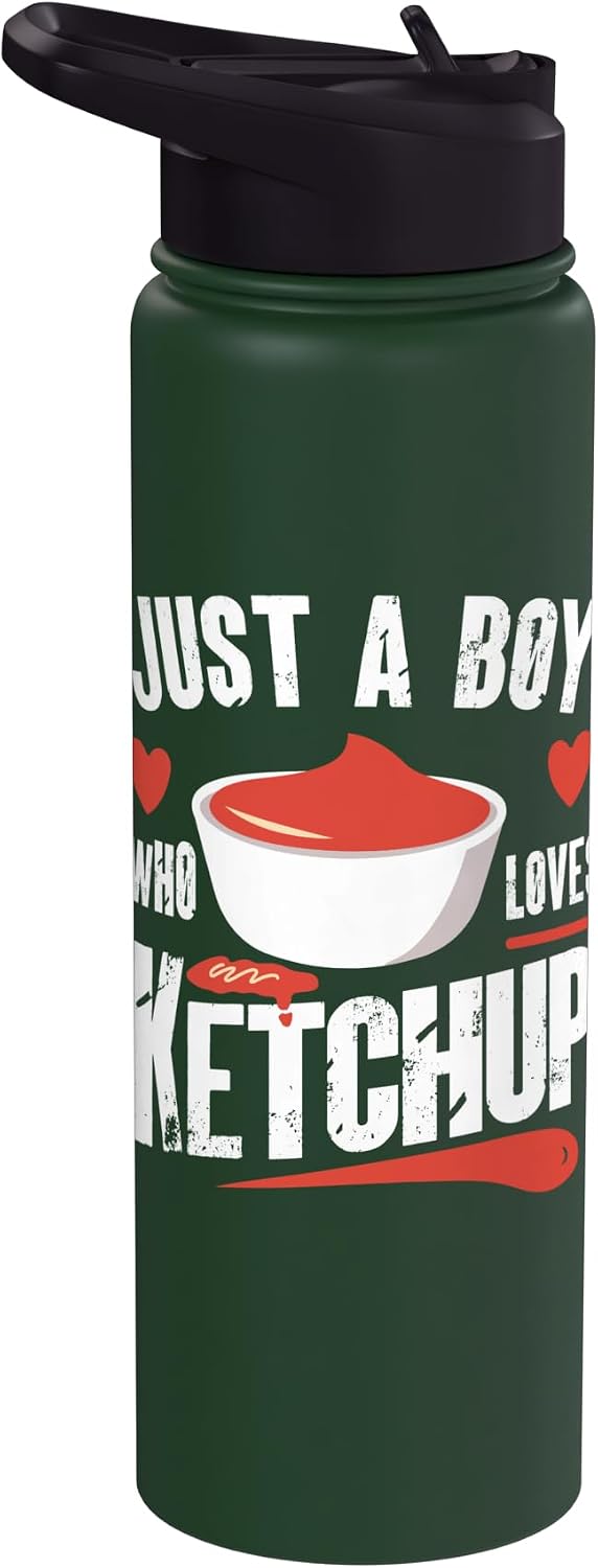 Just a Boy who loves ketchup. Just a Boy who loves ketchup Stainless Steel Insulated Water Bottle