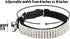 CHUKCHI Soft Velvet Adjustable Cat Collar with Bling Diamante and Bells, 11 inch for Small Dogs & Cats (Black)