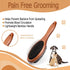 Double-Sided Pet Slicker Brush for Dogs and Cats, Professional Grooming Comb for Shedding and Tangle Removal