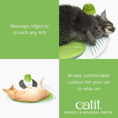 2.0 Catit Senses Wellness Center Cat Toy - Interactive Multi-Purpose Relaxation Spot with Catnip Included