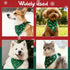 YangQian Christmas Bandana Dog Scarf Large Medium Small Dog Kerchief Bandana Holidays Triangle Cat Bib Green Plaid Pet