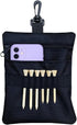 Zipper Golf Tee Pouch Bag, Golf Ball Accessory Pouch for Men