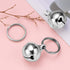 Dog Collar Bell: 6Pcs 16MM Metal Pet Collar Bells with Key Ring, Clear Sound, Silver