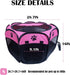 Portable Pet Playpen,Foldable Dog Playpen for Dogs and Cats,Rabbits,Pet Exercise Pet Tents Indoor Outdoor Use (S(28.7" x 28.7" x 16"), Rosered)