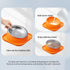 Elevated Cat Food Bowl, Tilted Feeding Stand, Whisker Friendly Slanted Feeder, Orange